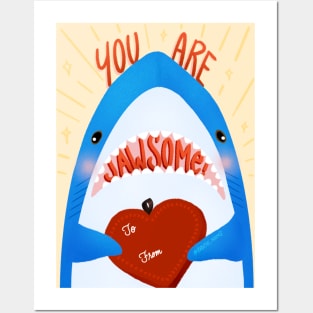 Valentine Brucie: You are Jawsome! Posters and Art
